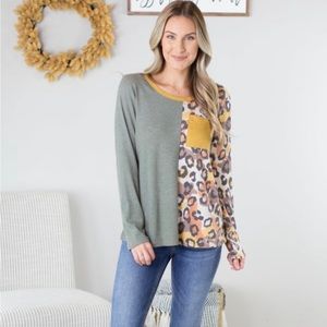 Hailey & Co animal print top